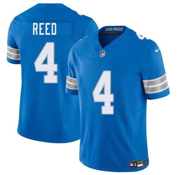 Men & Women & Youth Detroit Lions #4 D.J. Reed Blue 2025 F.U.S.E. Vapor Limited Stitched Jersey->detroit lions->NFL Jersey